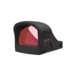BURRIS FASTFIRE C 6MOA RED DOT, black angled view with red-tinted lens