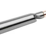 CBG CALIBER BLLT BTTLE OPNR black and copper bullet-shaped opener, angled view