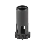 DEAD AIR MOJAVE PISTON .578X28 45CAL, angled front view of black cylindrical metal piston