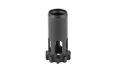 DEAD AIR MOJAVE PISTON .578X28 45CAL, angled front view of black cylindrical metal piston