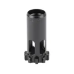 DEAD AIR MOJAVE PISTON M16X1RH 45CAL, angled front view of black cylindrical metal piston
