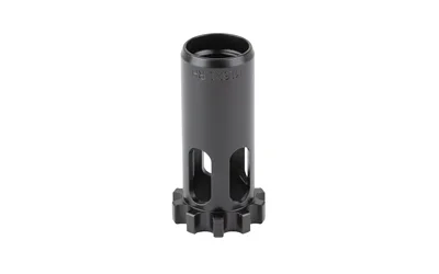 DEAD AIR MOJAVE PISTON M16X1RH 45CAL, angled front view of black cylindrical metal piston
