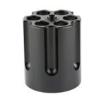 Caliber Gourmet CBG revolver cylinder pen holder, black finish with six top openings