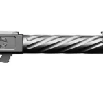 Shadow Systems SHDW MR/XR-P barrel compensator kit, black side view with spiral fluting