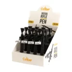 Caliber Gourmet CBG M16 RIFLE TAC PEN DSPLY BX 12 black rifle-shaped pens in white countertop display box