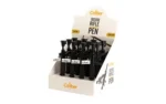 Caliber Gourmet CBG M16 RIFLE TAC PEN DSPLY BX 12 black rifle-shaped pens in white countertop display box