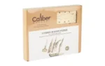 CBG CALIBER WOOD KNIVES PUZ 6 PCS wooden puzzle set box, front view with knife artwork