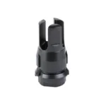 Dead Air KeyMicro GOV Flash Hider, black front view with three open prongs