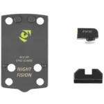 Night Fision NF PLATE+NS EPS CRRY FITS G43X MOS black mounting plate with front and rear sights