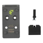 Night Fision NF PLATE+BS LP DPP FITS GLOCK FS MOS, black mounting plate, sight and screw
