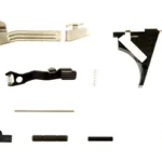 KCI USA Lower Parts Kit Fits Glock 43, black and silver components arranged in rows