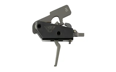 WILSON TTU FLAT TRIG 2-STAGE HVY DTY, black side view with flat trigger and silver pins