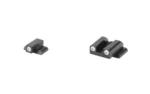 Night Fision NF TRIT SGT S&W BDYGRD 2 STD WHT/WHT, black front and rear sights with white dots