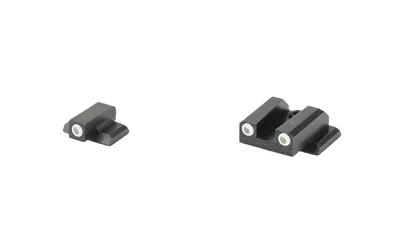 Night Fision NF TRIT SGT S&W BDYGRD 2 STD WHT/WHT, black front and rear sights with white dots