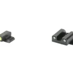 Night Fision NF TRIT SGT S&W BDYGRD 2.0 YLW/BLK, black front and rear sights with yellow front dot