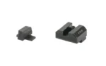 Night Fision NF BLNK RMR HT SGTS SPR ECHELON black front and notched rear sights, angled view