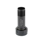 BANISH 12 ADAPTER REM CHOKE black cylindrical adapter, upright side view with flared base