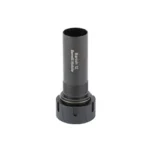 BANISH 12 adapter for Beretta Mobile, black upright view with cylindrical tube and flanged base