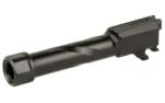 Zaffiri Precision ZAF BBL SIG P365 TB BLACK black barrel, angled right-side view with threaded muzzle