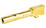 Zaffiri Precision ZAF BBL FOR GLK 19 G5, gold barrel in angled side view
