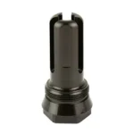 BANISH FLASH HIDER 30 GOLD dark gold flash hider upright with slotted body and hex base