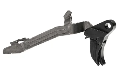 CMC Trigger Fits Glock G6 with Bar, black trigger and metal bar shown from the side