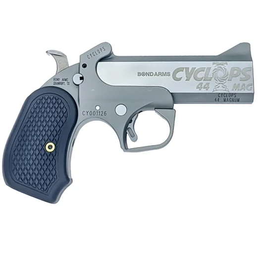 primary-1551 Bond Arms Inc. Bond Arms Cyclops Handgun .44 Mag Single Shot 4.25" Barrel Silver with Black Grip