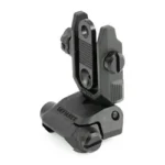 KRISS Rear Flip Sight Poly, black rear three-quarter view with raised aperture and mounting base