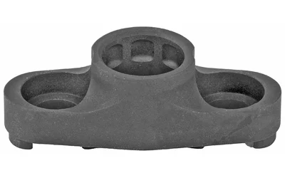 primary-15579 GROVTEC Flanged PB Base MLOK NR, dark gray mount in top view with raised center socket