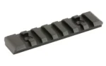 KRISS VECTOR PICATINNY SIDE RAIL KIT black rail, angled top view with mounting holes