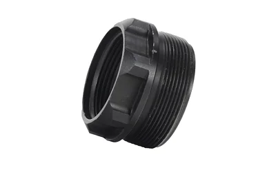 primary-15609 Primary Weapons Systems PWS PUB-A black angled view with threaded exterior and ridged rim