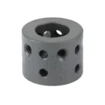 KAK MULTI POS DIMPLE DRILL JIG .750 gray angled view with circular top opening and side holes
