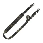 GROVTEC QS 2PT SLING PB SWVL MCB, multicam black laid flat with two metal swivels