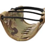 GROVTEC RAIL WRAP 6 MULTICAM angled view with camouflage fabric and black lacing