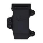 L.A.G. Tactical LAG 9/40 FS Pro SPMC Black, front view of black molded magazine carrier