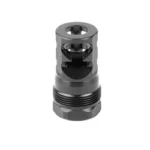 Primary Weapons Systems PWS FRC 5/8X24 COMP SPRSSR READY BLK, black compensator in upright view