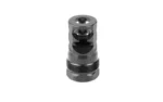 Primary Weapons Systems PWS FRC 5/8X24 COMP SPRSSR READY BLK, black compensator in upright view