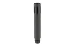 KAK RETRO AR EXT FLSH HDR 6" 1/2X28, black upright cylindrical device with side slots