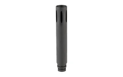 primary-15658 KAK RETRO AR EXT FLSH HDR 6" 1/2X28, black upright cylindrical device with side slots