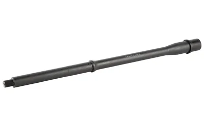 primary-15666 KAK BBL M16 black barrel in angled side view with threaded muzzle