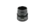 KAK PLAN B UNIVERSAL MZL DV 11/16X24 black muzzle device, angled view with wide open top