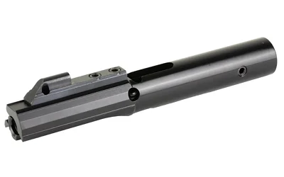primary-15679 KAK AR9 BCG 9MM ENH NITRIDE BLK black angled side view with cylindrical rear and machined bolt face