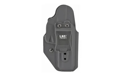 primary-15689 L.A.G. Tactical LAG LIB MK II RUG SEC-9 BLK AMBI black rear view with belt clip and screws