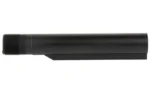 KAK AR15 Buffer Tube M16 A5 Carbine, black side view with threaded end and raised lower rail