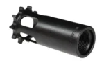 Primary Weapons Systems PWS 13.5X1LH PISTON BLK black piston, angled view with threaded opening