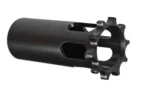 Primary Weapons Systems PWS .578X28 PISTON BLK black piston, side view with vent cutouts