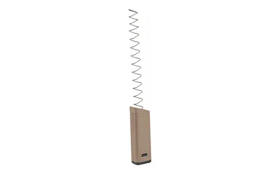 KRISS MAGEX2 KIT FOR G17 +23RD angled view of tan magazine extension and long metal spring