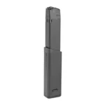 KRISS MAGEX black extended magazine, upright side view with textured lower body