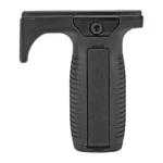 KRISS Vertical Grip with Handstop front view in black with ribbed grip and upper handstop