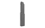 KRISS Vector black extended magazine in front view with a narrow body and textured lower section